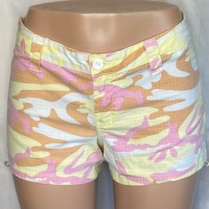 🔵 l.e.i. Mid Rise Ripstop Camo Cargo Shorts Size 9 (#53)